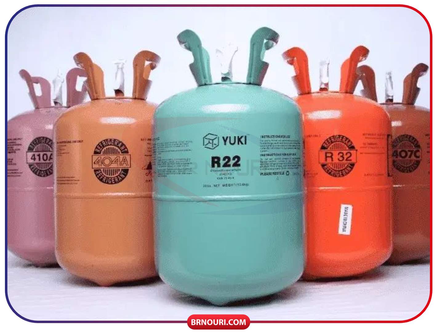 Comparison of refrigerant gas R22 and R407